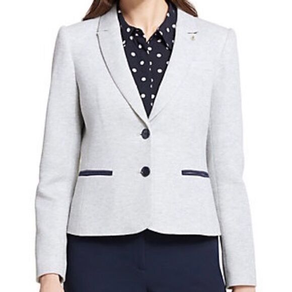 Tommy Hilfiger Button Knit Jacket w/ Elbow Patches - Picture 1 of 8